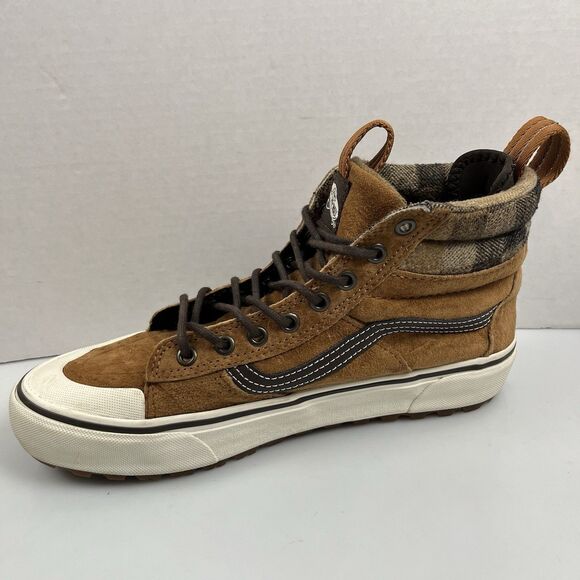 Vans Sk8-Hi MTE 2.0 DX Glazed Ginger Suede Plaid Men’s Size 9